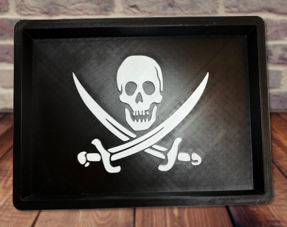 Skull and Crossbones Trinket Tray
