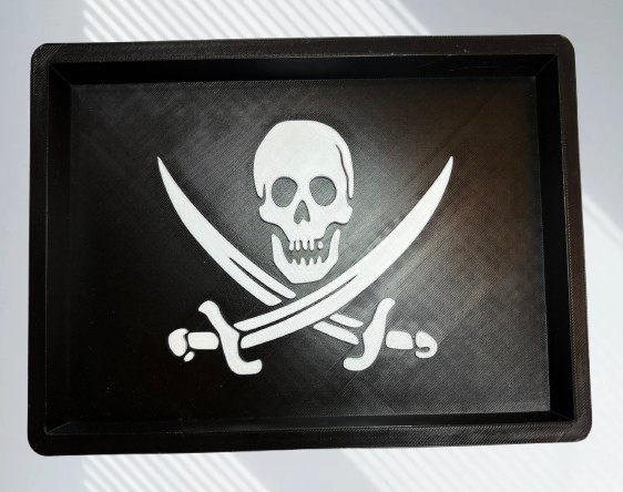Skull and Crossbones Trinket Tray